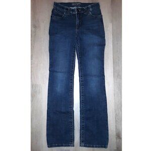Wrangler Willow Ultimate Riding Jeans Distressed Denim Boot Cut Jeans Size 3x34